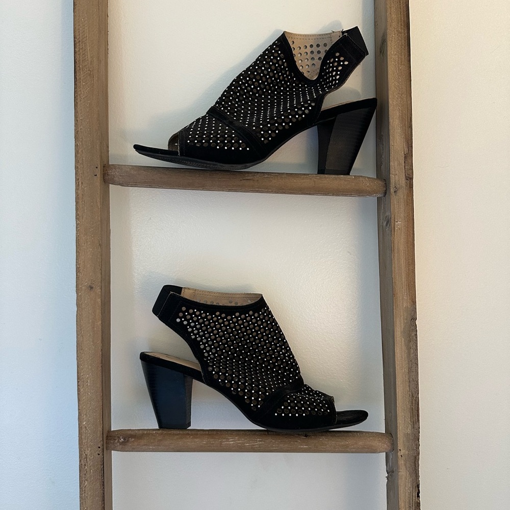 Fabulous studded black heels